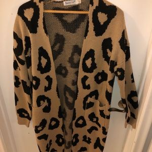 Cheetah print Sunny Girl Long Cardigan